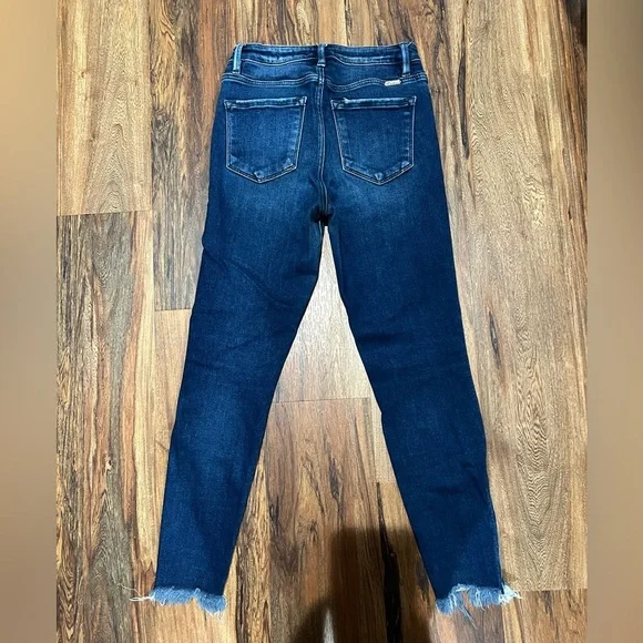 KanCan Kurvy Dark Blue Jeans Size 26 EUC Ultra High Rise Ankle Skinny - Picture 3 of 5